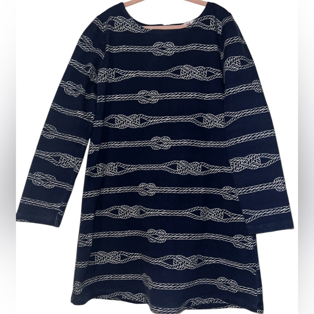 Girls Vineyard Vines Long Sleeve Nautical Dress